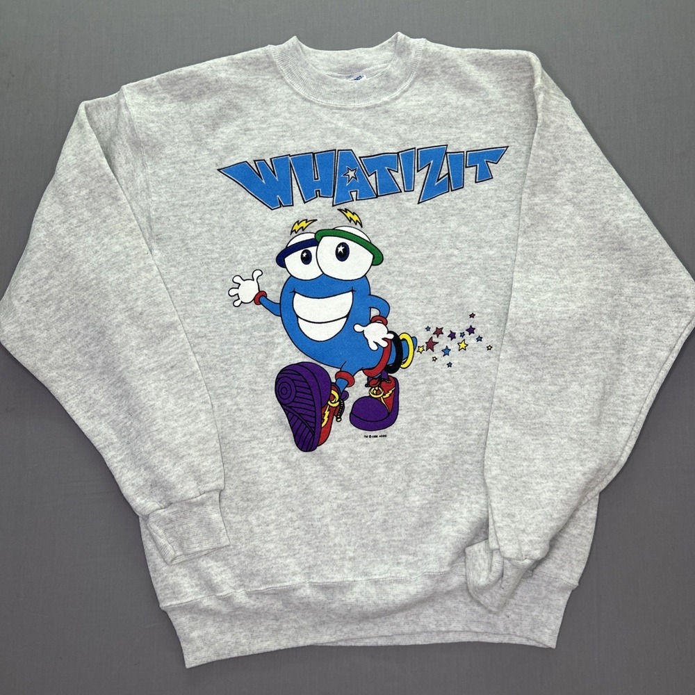 VTG Whatizit Atlanta 1996 Olympics Sweatshirt Large 90s Izzy Hanes Large 2 Side